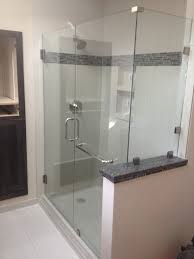 Clipped shower enclosure