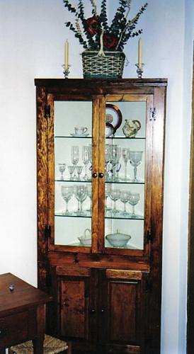 Glass in cabinet